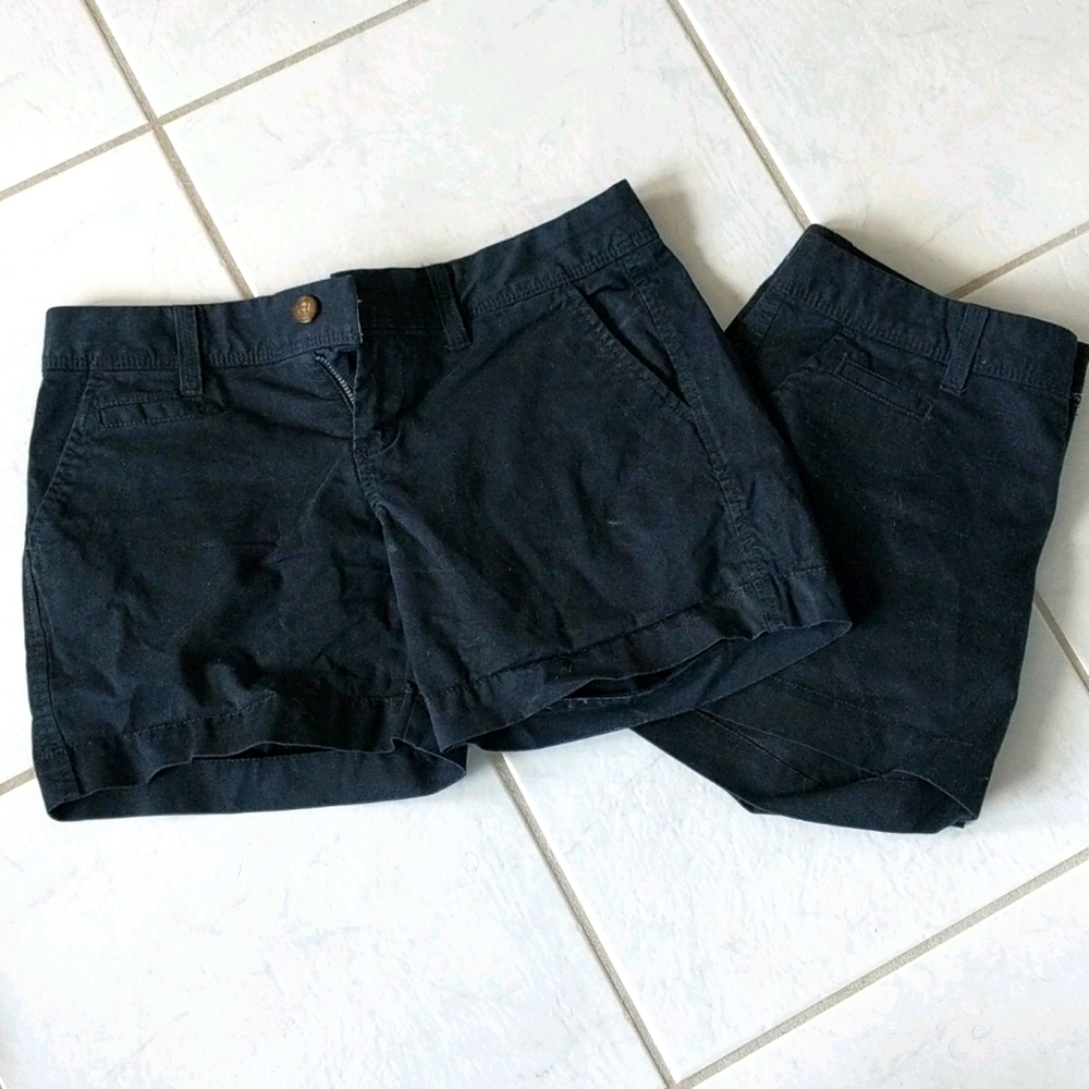Old Navy 5" black shorts, two pair